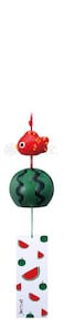 Yakushi Kiln Summer Play Watermelon Wind Chime (with Goldfish)