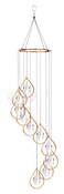 Red Carpet Studios 11027 Spiral Tunes Wind Chime, Copper