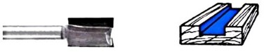 Whiteside Router Bits 1008 Straight Bit with 9/32-Inch Cutting Diameter and 3/4-Inch Cutting Length