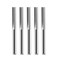 Trvoxviq CNC Straight Router Bits 1/8 Inch (3.175mm) Shank, 2 Flutes Straight End Mill CNC Milling Cutter, Tungsten Steel CNC Bits 17mm CEL/45mm OAL for MDF PVC Acrylic Woodworking(3.175x17mm, 5PCS)