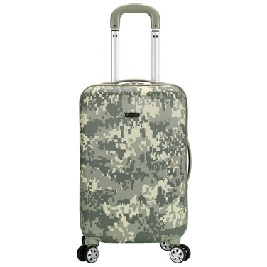 Rockland Safari Hardside Spinner Wheel Luggage, ACU CAMO, Carry-On 20
