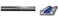 Whiteside Router Bits SC21 Standard Straight Bit with Solid Carbide 1/4-Inch Cutting Diameter and 1-Inch Cutting Length