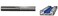 Whiteside Router Bits SC16 Standard Straight Bit with Solid Carbide 1/4-Inch Cutting Diameter and 1-Inch Cutting Length