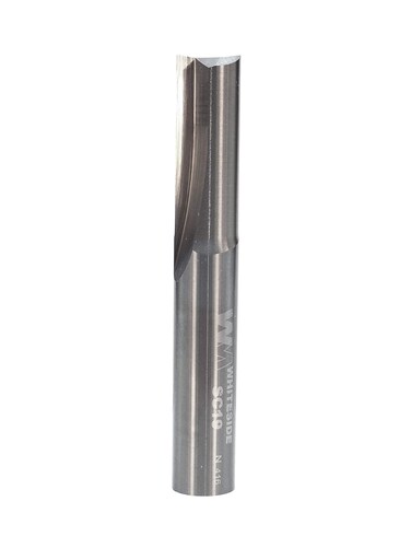 Whiteside Router Bits SC19 Standard Straight Bit with Solid Carbide 3/8-Inch Cutting Diameter and 1-Inch Cutting Length