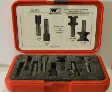 Whiteside Router Bits 602 Large Hinge Crafter Set