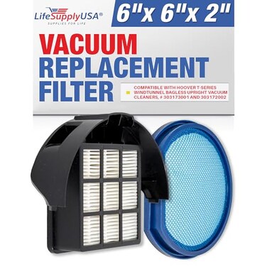 Vacuum Filter Replacement + Exhaust HEPA Kit Compatible with Hoover T-Series WindTunnel Bagless Upright Vacuum Cleaners, # 303173001 and 303172002 by LifeSupplyUSA