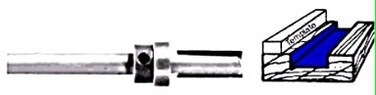 Whiteside Router Bits 3025 Template Bit with Oversize Bearing