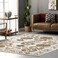 nuLOOM Fringed Performance Indoor Area Rug, Power Loomed, Easy Clean, Durable, Non-Shed, 2' x 4', Astrid Beige
