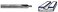 Whiteside Router Bits SC34 Flat Bottom Veining Bit with Solid Carbide 3/16-Inch Cutting Diameter and 3/8-Inch Cutting Length