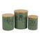 DII Kitchen Accessories Retro Collection, Ceramics, Canister Set, Artichoke, 3 Piece