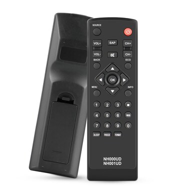 NH000UD NH001UD Remote for Emerson Sylvania TV Remote Replacement LC220EM2 LC260EM1 LC370EM2 LC195EMX LC195SLX LC320EMX LC320EMXF LC320EM2F LC320EM3F LC401EM2 LC401EM2F