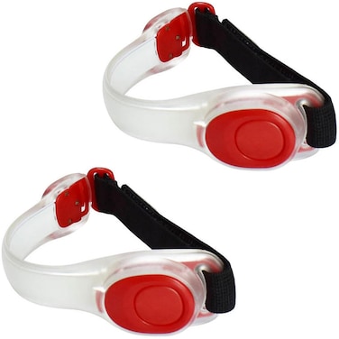 AMNQUERXUS Christmas LED Light Up Armband, Reflective Adjustable Wearable Silicone Running Belt Strap/Waterproof Glow in The Dark for Running Jogging Walking Cycling Concert Camping Outdoor Sports