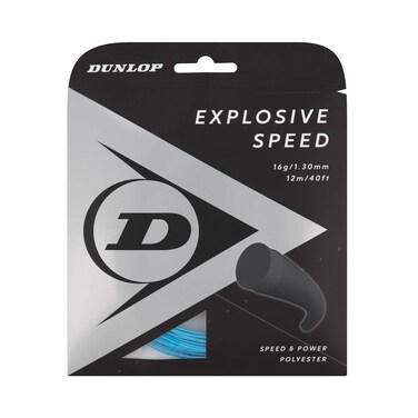 Dunlop Sports Explosive Speed Tennis String, Blue, 16g, 1 Set