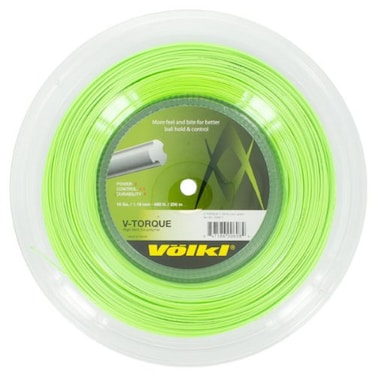 Volkl V-Torque   Tennis Racquet String   Spin &amp; Feel   Co-Polymer String (Neon Green, 18, Reel)