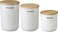 Primitives by Kathy Decorative Canister Set, Set of 3, White