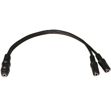 Seismic Audio 9 Inch Dual 3.5mm Female Y Splitter Cable-Stereo Split (SA-Y20)