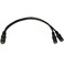 Seismic Audio 9 Inch Dual 3.5mm Female Y Splitter Cable-Stereo Split (SA-Y20)