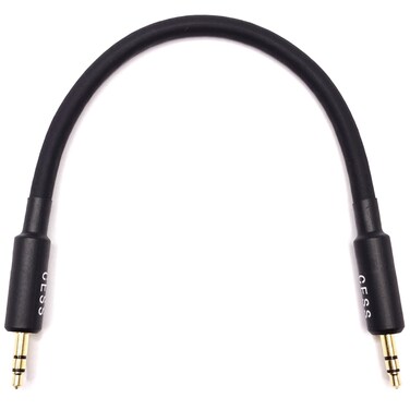 CNCESS CESS-070 Short Stereo Audio Cable with 3.5mm TRS Connectors Male to Male, 6 Inches