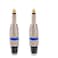 Nightwolf &Acirc;&reg; 2Pack 6.35mm 1/4" Solder Type Microphone Speaker Audio Connector Plug TS Mono Stereo Heavy Duty Style Jack Cable