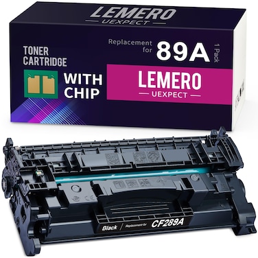 89A with Chip Black Toner Cartridge Replacement for HP 89A Black Toner Cartridge 89X CF289A CF289X for Laserjet Enterprise M507dn M507n M507x MFP M528dn M528c Printer, 1 Pack