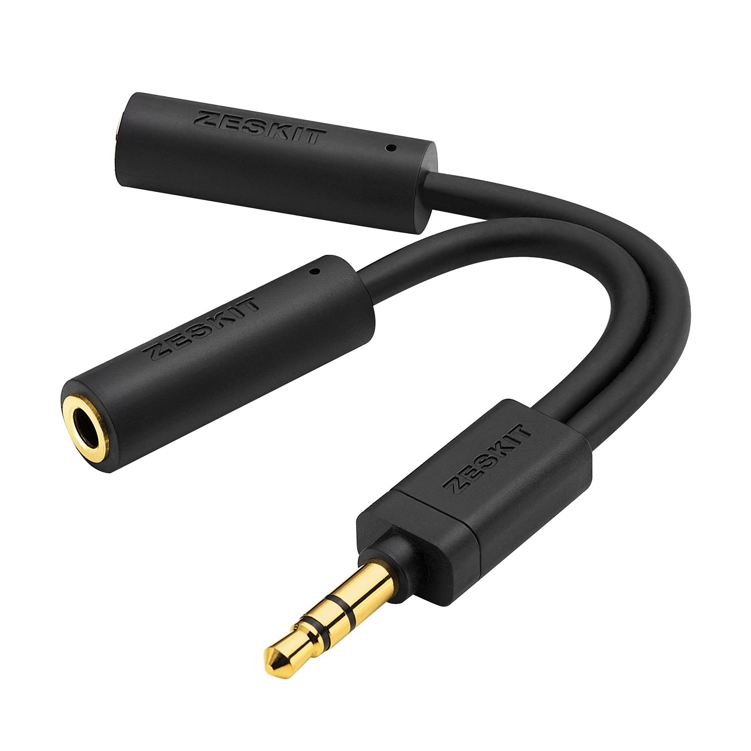زسكيت Zeskit 3 Jack Stereo Audio Splitter Y Cable 3.5 MM