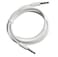 YCS Basics White 3 Foot 3.5mm Male to Male 4 Conductor Aux/Headphone Cable