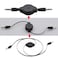 Seadream 3Pack Auxiliary Retractable 3.5mm Male to Male Stereo Audio AUX Extension Cable Cord for iPod iPhone Zune Car Stereo MP3