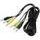 Replacement 3.5mm 1/8" TRS Stereo 3 to 3 Mini Jack Color Coded Audio Cable Compatible with Logitech 5.1 Channel Computer Speakers z-5500, z-5450, z-5400, z-5300, z-906, z-680, x540 etc. 5FT
