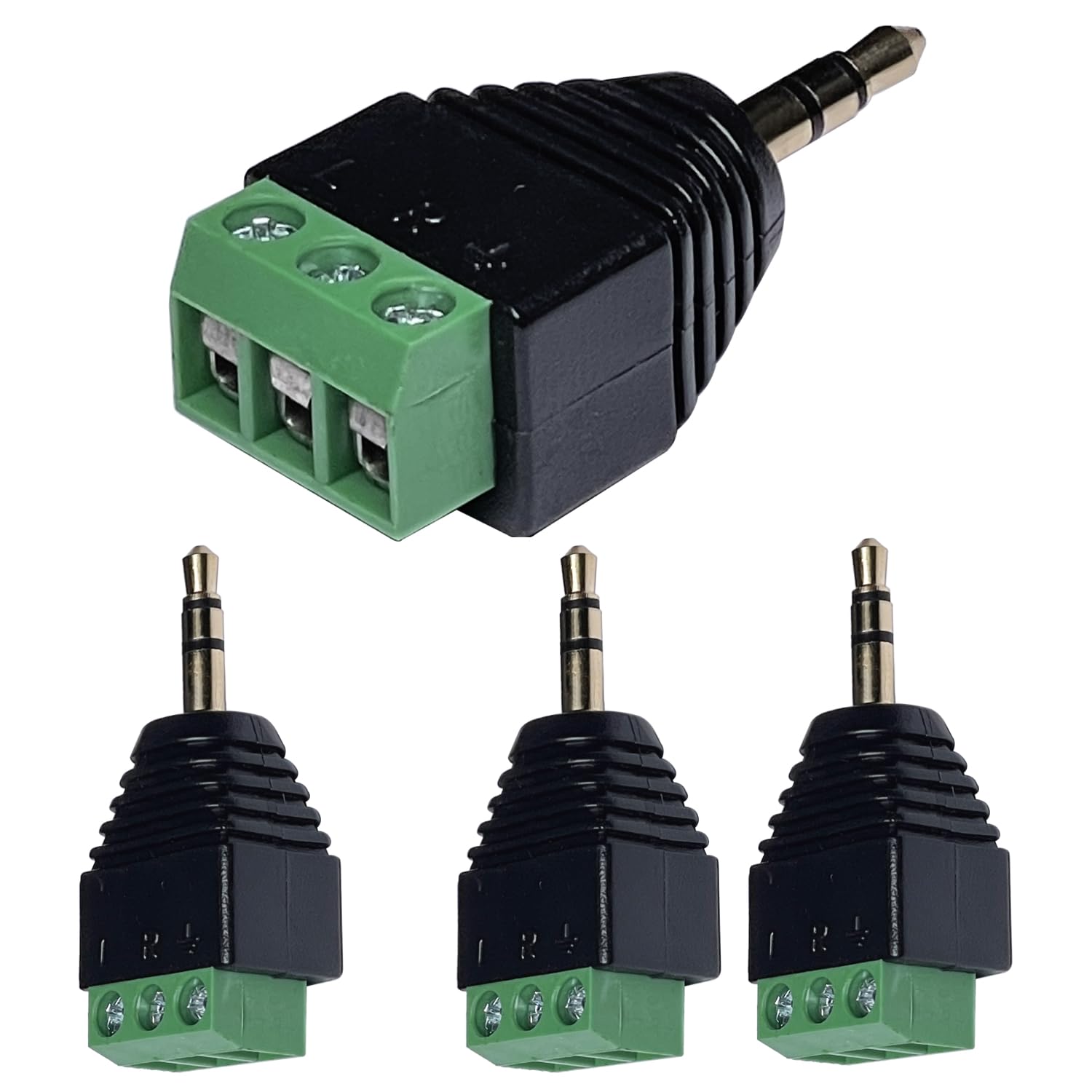 سيس Cess 3 Stereo Trs Male Plug To Av Screw Audio Balum Terminal solder-free Quick Screw 3.5 MM