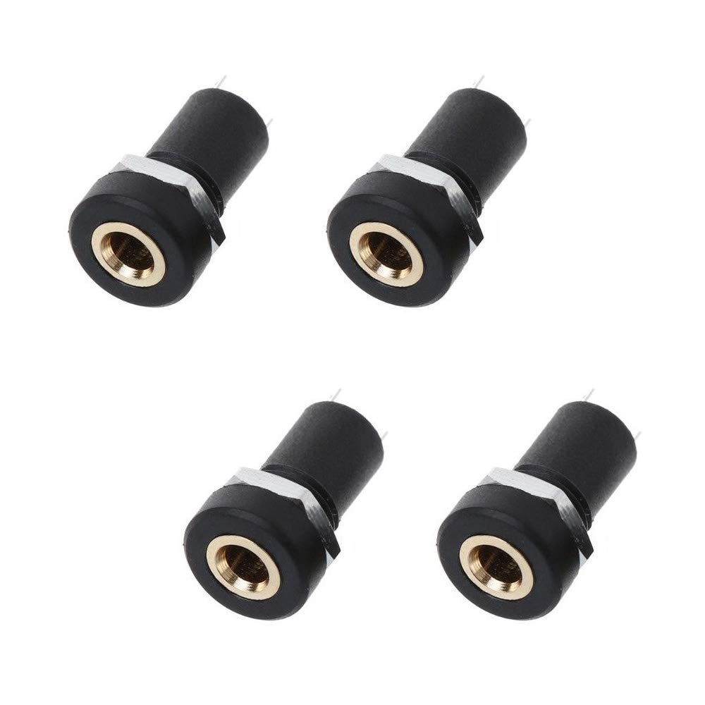 كسي مي مارك Ximimark 3 Audio Video Jack Socket Stereo Solder Panel Mount Connector 4pcs 3.5 MM
