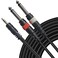 AxcessAbles 1/8 Stereo Male Mini-Jack to Dual 1/4 TS Audio Cable - 10ft   1/8 TRS to Dual TS Mono Y-Splitter Cable   3.5mm Stereo Mini-Jack to 2 TS Male   AxcessAbles TRS18-D14TS109 10ft