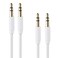 Snug 4ft (1.2m) 3.5mm Headphones AUX Cable (Male to Male) 2 Pack