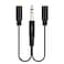VIMVIP 6.35mm 1/4 TRS Stereo Male to Dual 2 x 3.5mm Stereo Female Adapter Splitter Cable