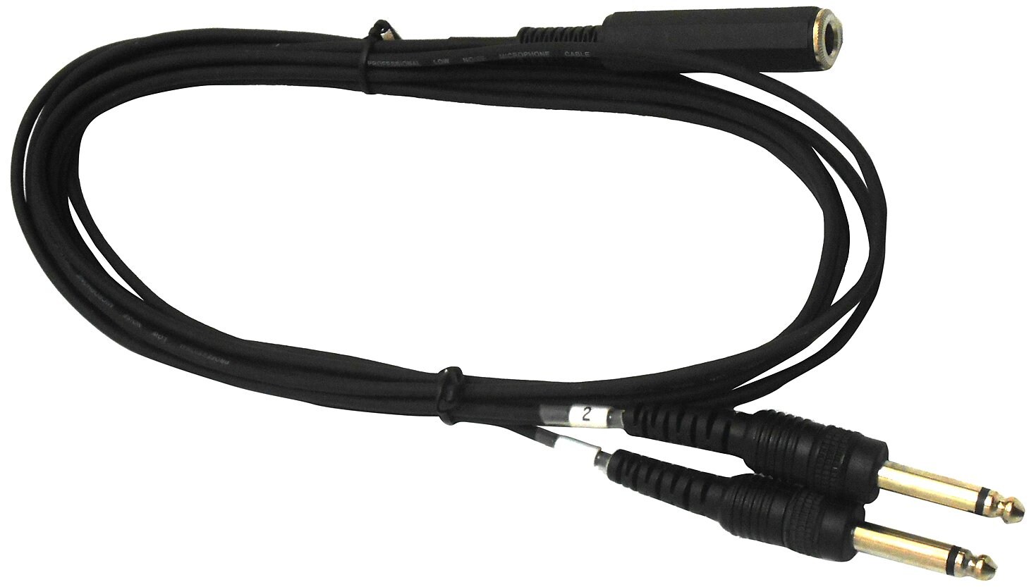 Audio 2000s Audio 2000s adc2107a-p 6ft Cable 1-4 Mono To 2x 1-4 Mono Plugs 3.5 MM