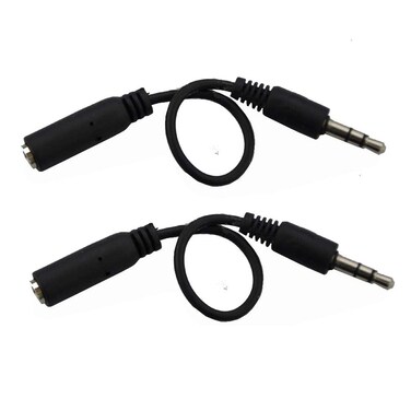 MMNNE 2Pcs 3.5mm Male to 2.5mm Female Stereo Audio Jack Adapter Cable