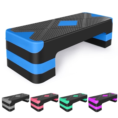 KL KLB Sport Adjustable Exercise Workout Aerobic Stepper Step Platform Trainer