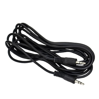 ChromaCast 2 Pack 20ft Black 3.5mm Rubber Aux Cable, Audio Auxiliary Input Adapter Male to Male AUX Cord for Headphones, Car, Home Stereos, Speaker, iPhone, iPad, iPod, Echo &amp; More