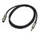 MMNNE 3.5mm Stereo Audio Plug to Mini XLR Female Cable, 1/8" TRS Plug to 3-pin Mini XLR Female Headphones Audio Cable, 3.3 Feet