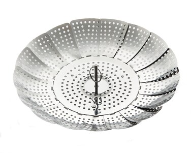ExcelSteel Stainless Steel Foldable Vegetable Steamer, 11