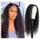 Romance Queen Jerry Curl Human Hair Wigs For Black Women Pre-Plucked Brazilian Curly Wigs 180% Density Natural Color Without Lace Front Hair Wigs (Full Machine Made 14inch)