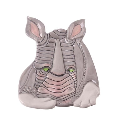 Blue Sky Ceramic 7.5"X5.75"X1.5" Rhino Spoon Rest