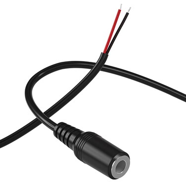 SIOCEN Replacement 3.5mm Female Jack to Bare Wire Open End TRS 2 Pole Stereo 1/8" 3.5mm Jack Plug Connector 3.5mm Female Headphone Jack Aux Audio Cable for Headset Earphone Microphone Cable Repair 1FT