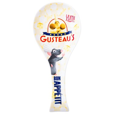 Silver Buffalo Pixar Ratatouille Ceramic Spoon Rest Featuring Gusteau&acirc;&euro;&trade;s and Remy
