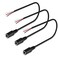 SIOCEN 3-Pack Replacement 3.5mm Female Jack to Bare Wire Open End TRS 3 Pole Stereo 1/8" 3.5mm Jack Plug Connector 3.5mm Headphone Jack Aux Audio Cable for Headset Earphone Microphone Cable Repair 1FT