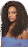 Outre DOMINICAN CURLY BUNDLE HAIR (2 Dark Brown) Batik Quick Weave Synthetic Half Wig