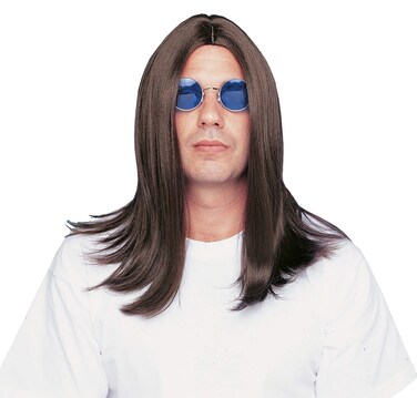 Costume Culture Men's Parted 18 Inch Wig Deluxe, Brown, One Size