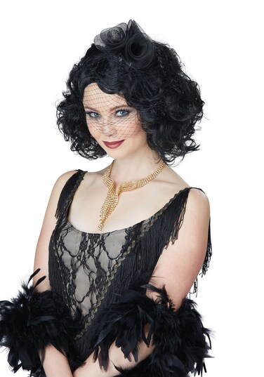 California Costumes Women's Savoir Faire Wig, Black, One Size
