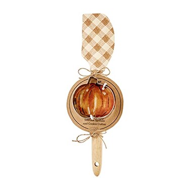 Mud Pie, Brown, 12 1/2" 3" x 3" Fall Spatula &amp; Cookie Cutter Set