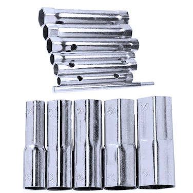 12Pcs Dual-Ended Wrench Socket Plumber Back Nut Tap Spark Plug Spanner Set Extended Spark Plug Wrench Socket set 6-37mm(1/2'' to 1-1/2'')