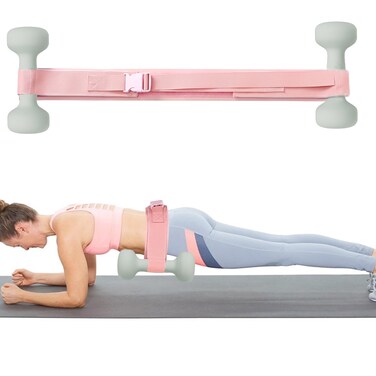 Hip Thrust Belt, Exercise Booty Belt for Hip Thrust Use with Dumbbells, Kettlebells, Plates, With Slip-Resistant Padding Protects Your Hips for the Gym, Home, Workouts